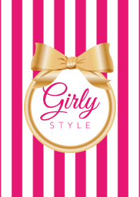 Girly Style-GOLDStripes-ver.4