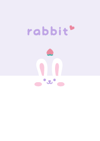 Rabbits. Peach - Purple