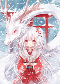 ⭐️雪の国の魔女と白竜❤️