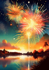 Beautiful Fireworks Theme#404