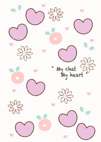 Pastel purple heart 19