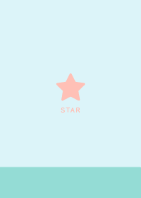 Simple Lucky Star / Ivory & Blue