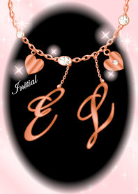 【E&L】イニシャル運気UP!ピンクゴールド