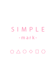 SIMPLE -mark- pink