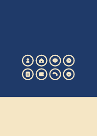 シンプル（beige blue)V.640