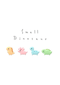 3d small dinosaur/white