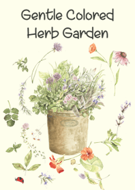gentle colored herb garden