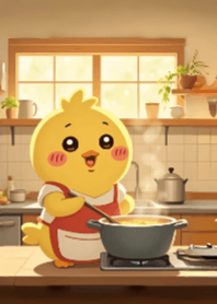 Chef Chicky in Kitchen