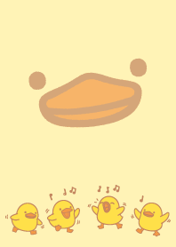 Yellow duck singing 16