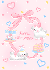Ribbon cutie puppy