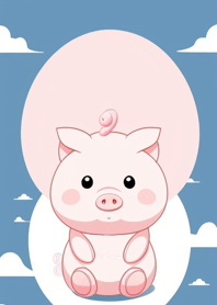 Cute pink piglet mYJCP