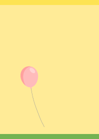 Pastel balloons04 yellow