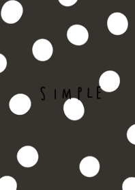 Matte black x rough polka dots.