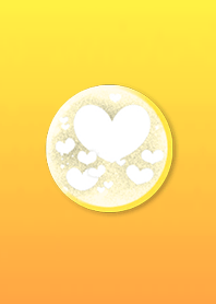 Love love heart button Yellow