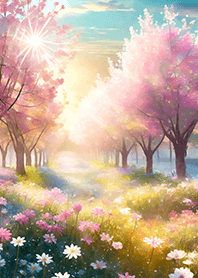 優美な春の風景の着せかえ(Spring-826)