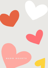 暖色ハート