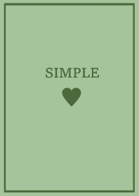 SIMPLE HEART =green beige=(JP)