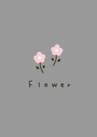 Gray x flower.