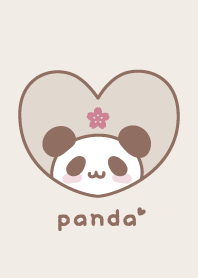 Panda Cherry blossoms - Brown