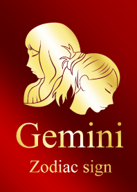 -Gemini girl Gold Red-