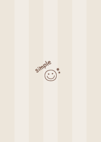 Smile Star =Brown= Stripe