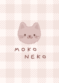 MOKO NEKO - Plaid -  #pink greige