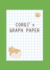CORGI's GRAPH PAPER-GREEN-YELLOWj
