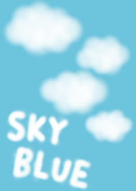 fluffy clouds in the blue sky