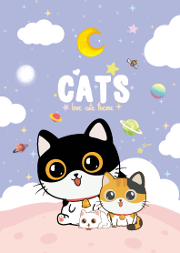 Cats Fat Kawaii Violet