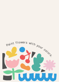 Paint flowers with your colors.