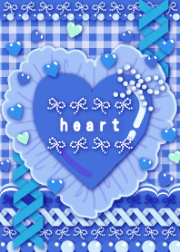 Decorative Heart -blue