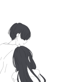 Illustration of a friendly couple 02