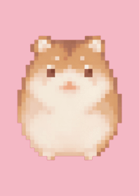 Hamster Pixel Art Theme  Pink 05