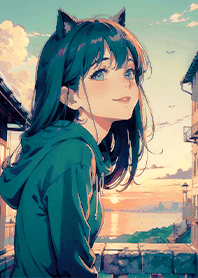 Cute girl 1 cat eared girl.3