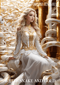 White snake and gold  Lucky 74
