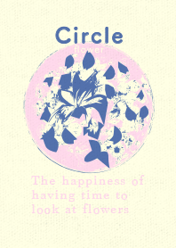 Circle flower Lavender blue