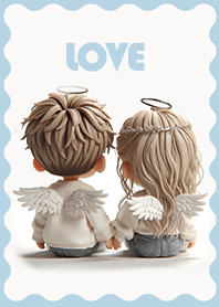 かわいいカップルの着せ替え41（天使