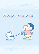 Shinchan Shiro Fluffy Pastels Line Theme Line Store