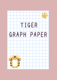 TIGER GRAPH PAPERj-DUSTY PINK