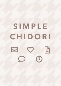 Simple Houndstooth brown beige