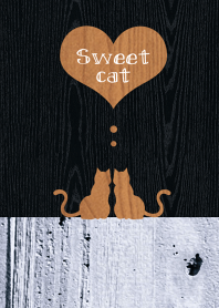 sweet cat 【Wood Black】
