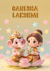 Ganesha&Lakshmi, wealth, Lucky1