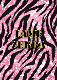 Lame zebra pattern pink color