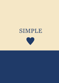 SIMPLE HEART :navybeige(JP)