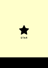 Simple Lucky Star - Pale Yellow&Black