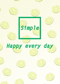 シンプルなスタイル甘酸っぱいレモン