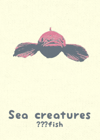 Sea crt ?fish Pale cherry pink