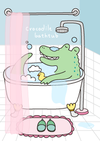 Crocodile bathtub.