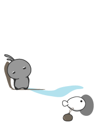 rabbit staring ( flow - 01 )