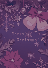慶祝浪漫聖誕節(深紫色)